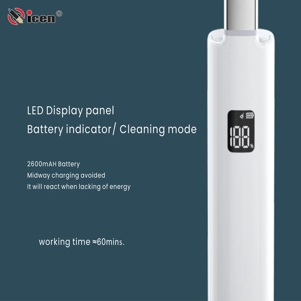 Qicen Wholesale LED Screen Intelligent Voice 2 in 1 Home Floor Handheld Cordless Vacuum Cleaner