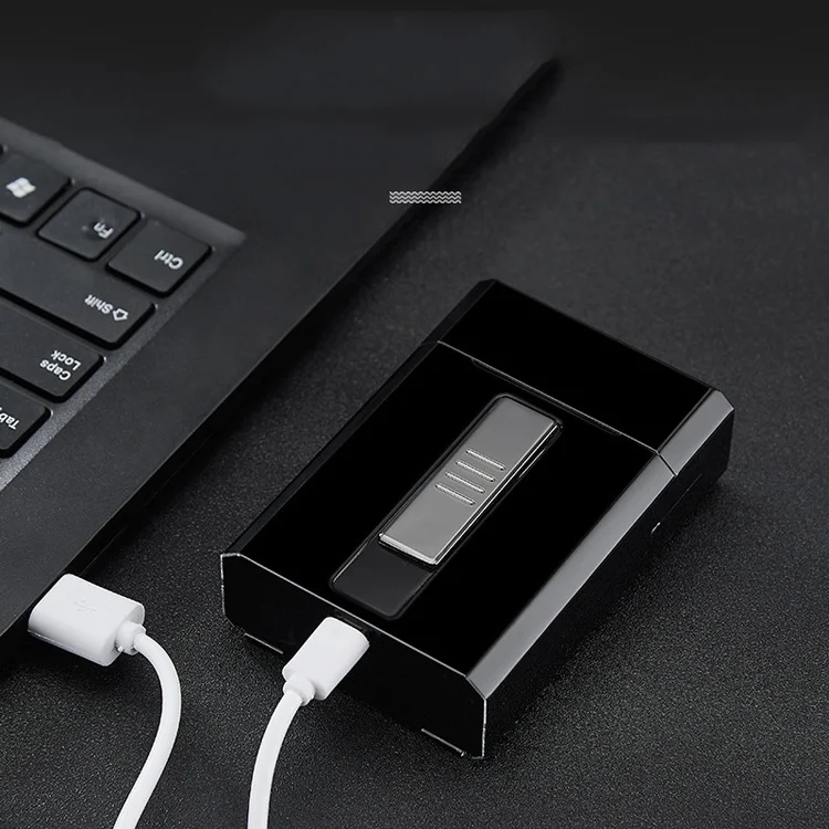 Креативная Автоматическая Зажигалка из нержавеющей стали USB-портсигар античный портсигар с 20 зажигалками
