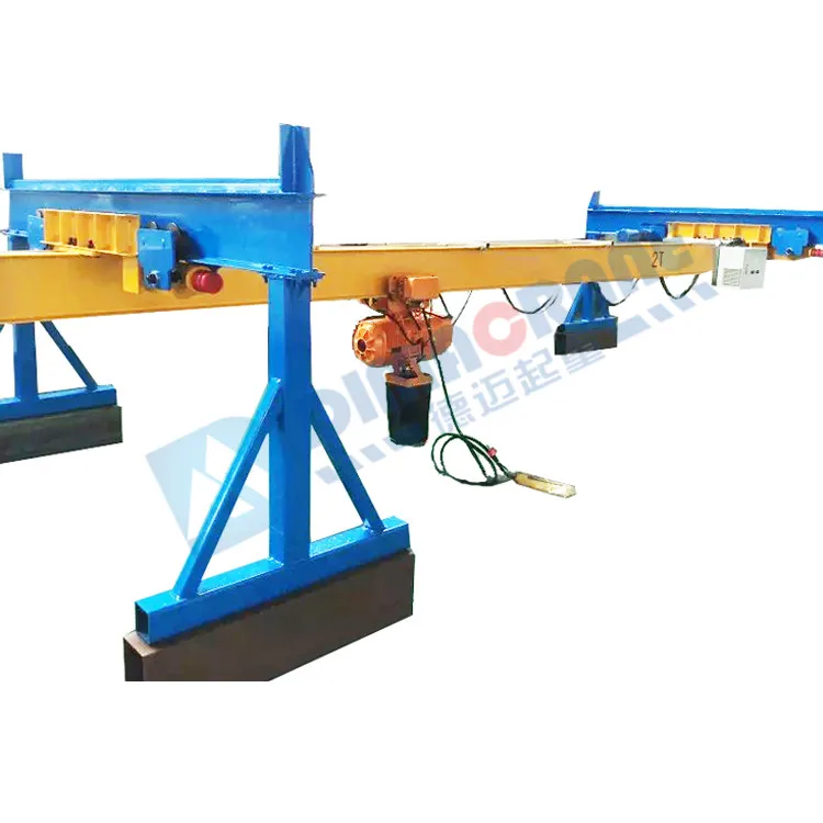 2  3.2T 5 ton Europe suspension underslung single girder beam bridge EOT overhead crane with low Headroom type design price