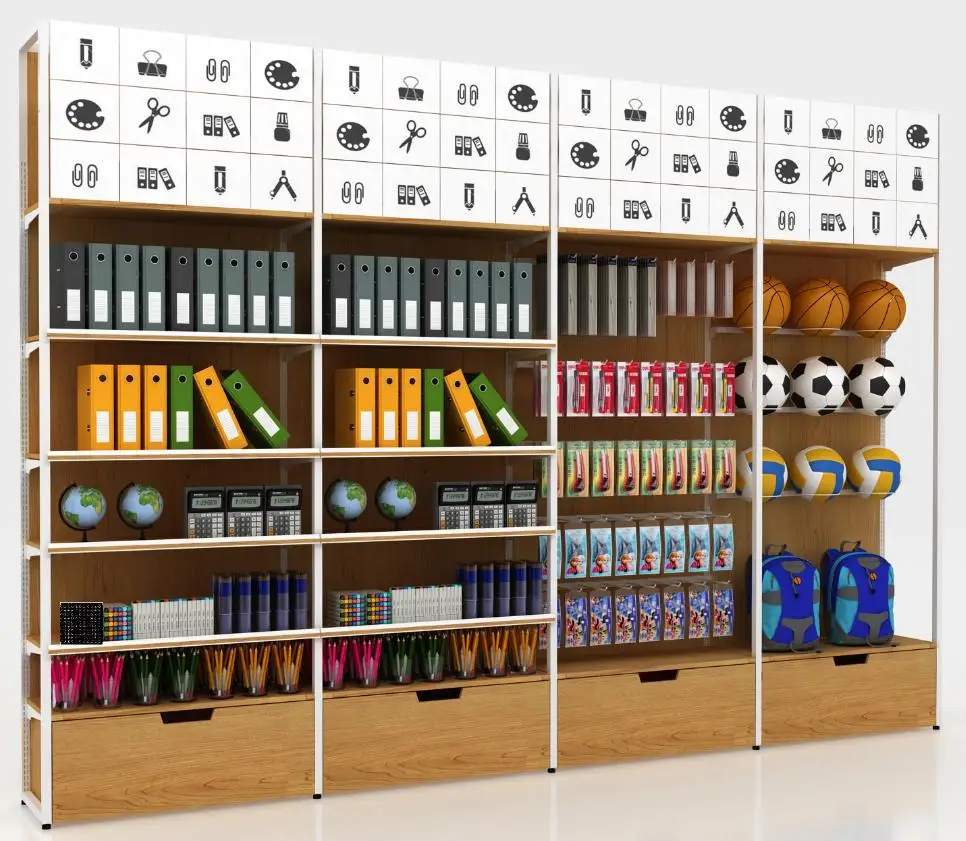 supermarket display shelf/wooden racks/ grocery shelf