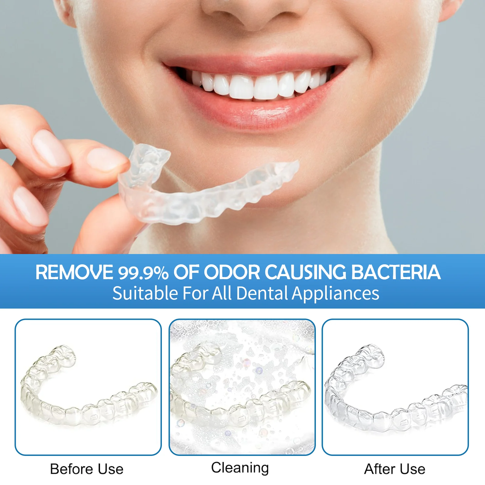 Professional Denture and Retainer Cleaner: Safe Wholesale Oral Cleaning Tablets