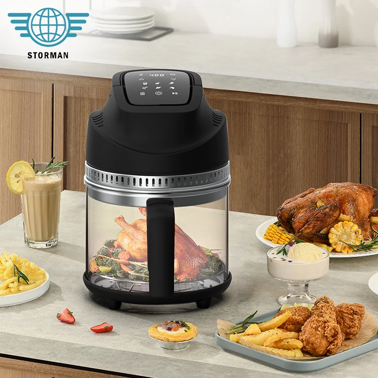 New Arrivals 1000W Small Kitchen Appliance 2.5L Indoor Household Steam Oven Glass Air Fryer