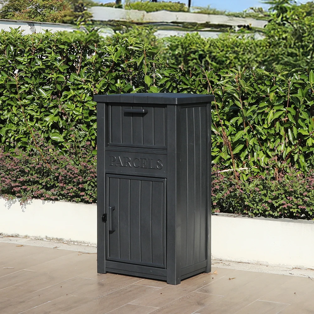 Outdoor Ground Mounted Parcel Delivery Drop Box for Mail and Parcel