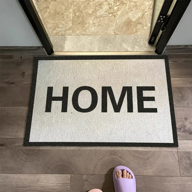 Digital Print PVC Coil Welcome Door Mat Non-Slip Soft Entry Way Rugs Floor Door Mat for Entrance