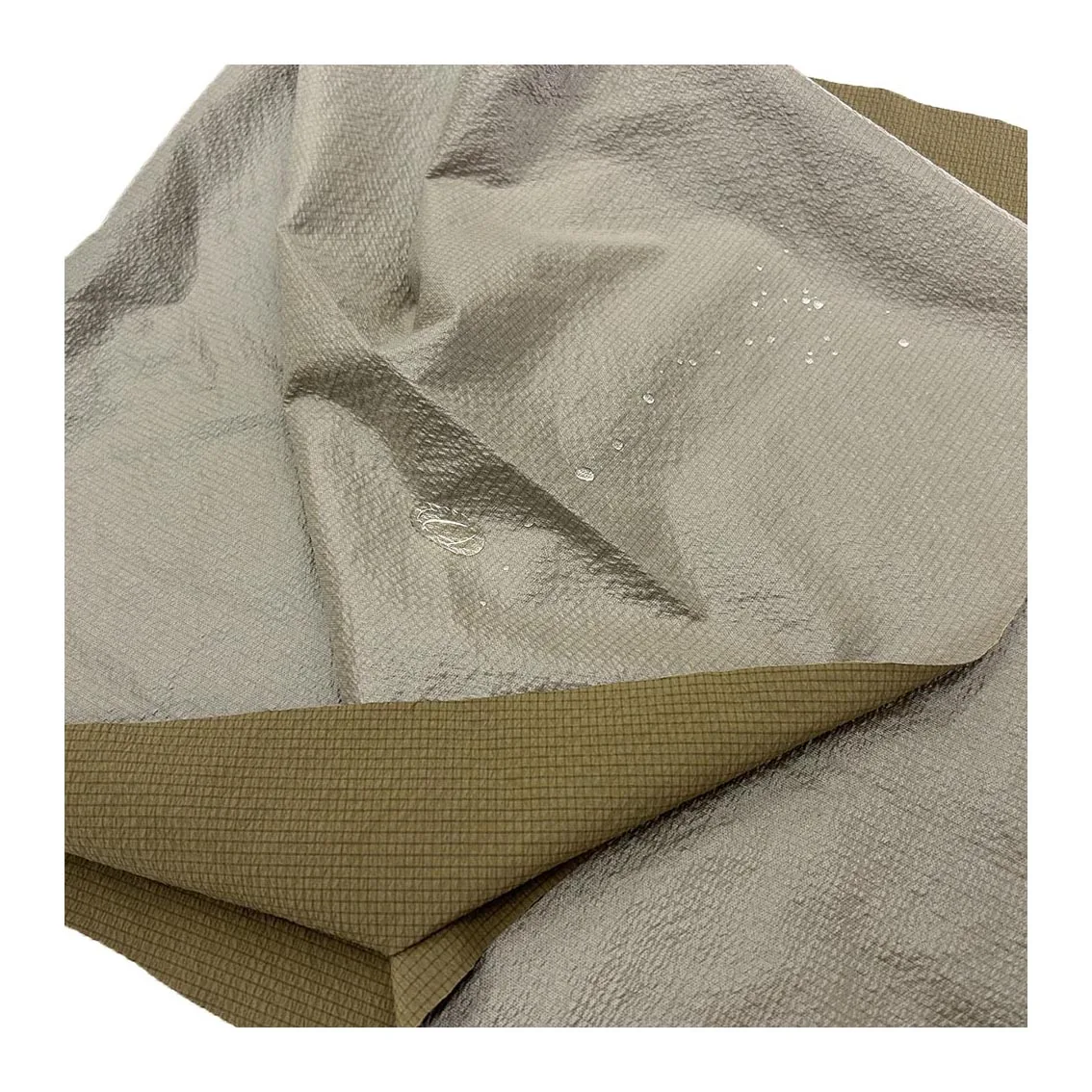 Low MOQ high quality 260T 300T 400T LAMINATED WITH TPU FILM pongee fabric for clothes