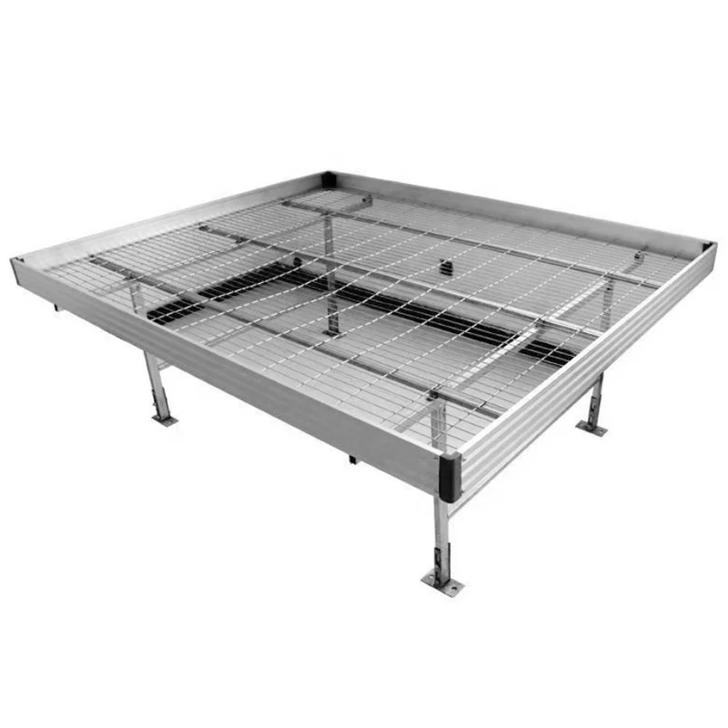 commercial growing movable automatic flood tray rolling bench with ebb and flow table