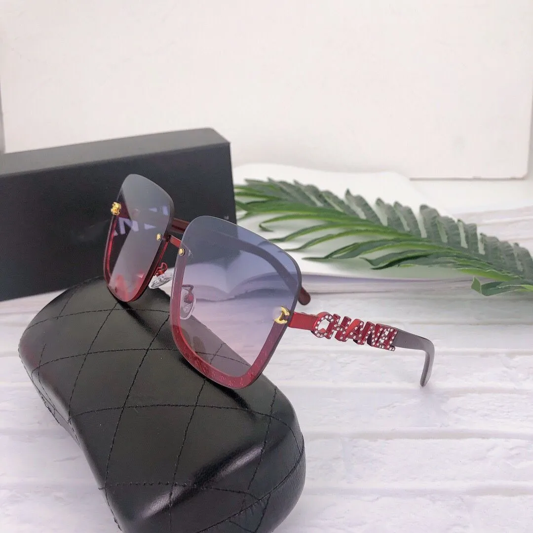 Солнцезащитные очки Shades без оправы 2021 Роскошные модные женские солнцезащитные