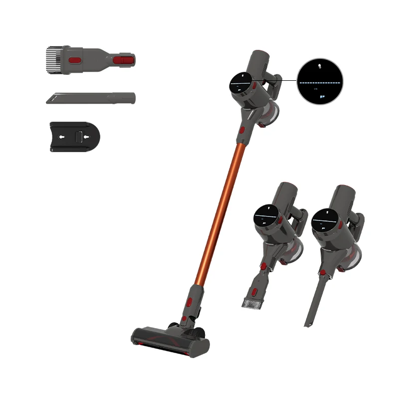 Newly upgraded touch control screen 21000pa 250W Handheld cordless vacuum cleaner wireless stick vacuum
