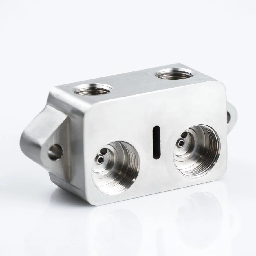 OEM точный фрезерный станок с ЧПУ 304 и 316 детали из нержавеющей стали и CNC Прецизионные перевернутые компоненты из нержавеющей стали