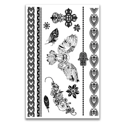 
Fashion Design Custom printing on waist back arm Waterproof Women Men Kids 3D Temporary Tattoo Stickers Tattoo Supplies 
