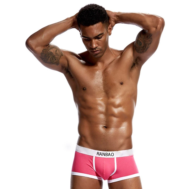 Factory Directly Fasion Mens Boxer Briefs Mix Color Men Boxers Underwear Custom Waistband Men Underwear