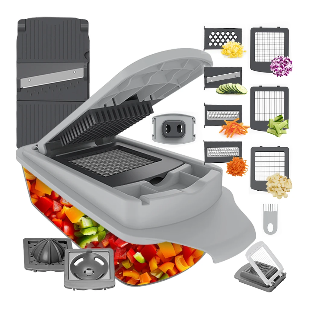 multifunctional vegetable accessories slicer leafy electrica manual food processor hand string pull vegetable-chopper