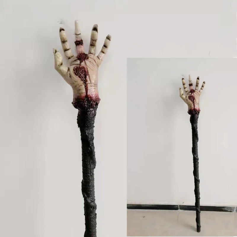 Halloween Costume Accessories Movie Props Stick Weapon Latex Hand Horror Stage Performance Costume Weapon Props For Adult Kids