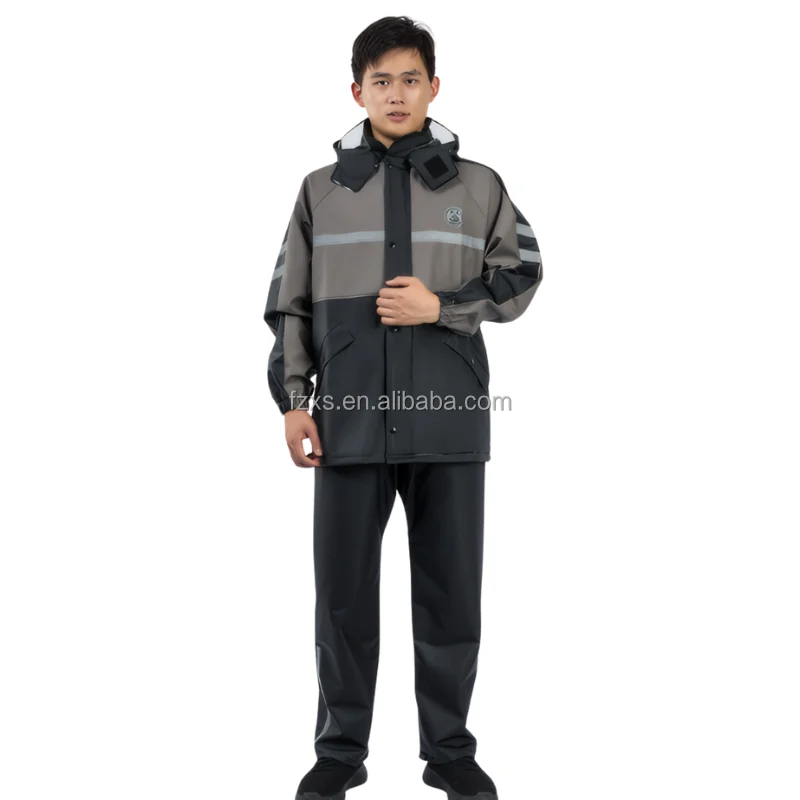 Fisherman Raincoat Waterproof rain overalls PVC rain coat Winter Jacket rain coats for adults