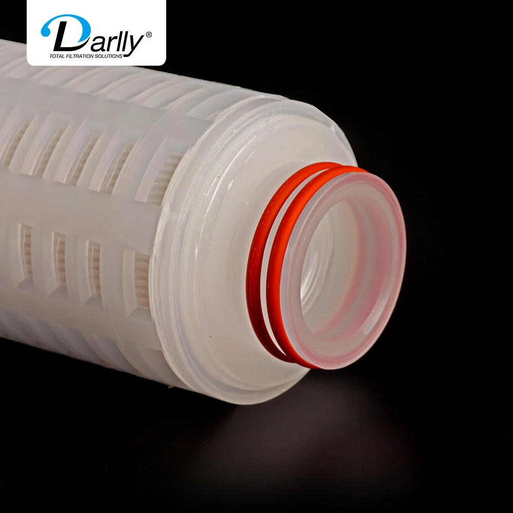 Good feedback Pre filtration of industrial process water pp shell Glass fiber membrane filter cartridge