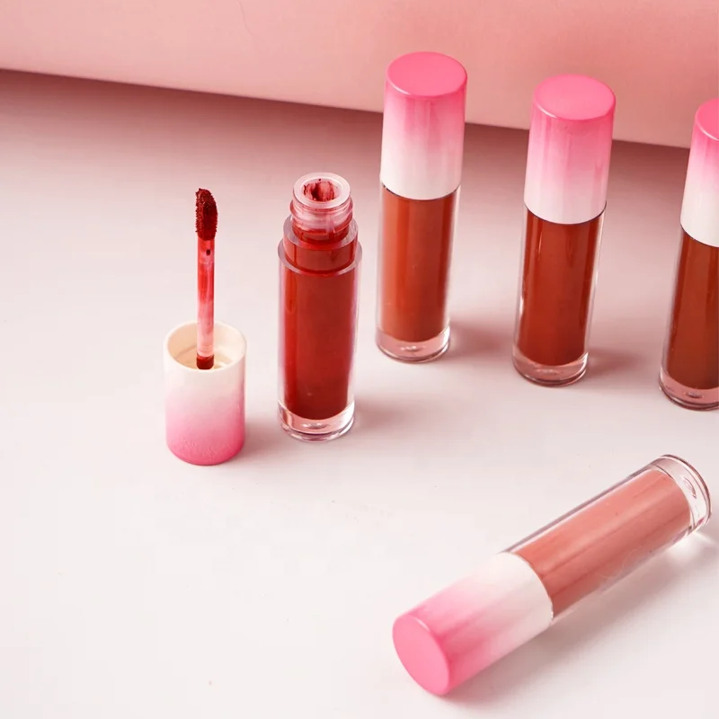 Mini Matte Waterproof Vegan Liquid Vendor Set Matte Liquid Private Label Pink Black Lipstick