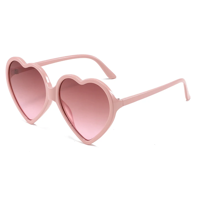 HW 6453 lovely heart cute vintage custom italy designer luxury women shade Cartoon sun glasses Adult HeartShaped sunglasses 2023