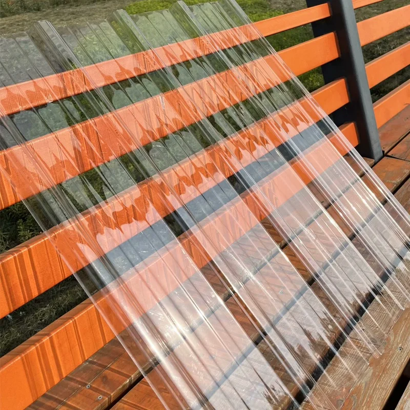 2.5mm 1.5mm Clear Brown Covers Corrugated Plastic Patio Cover Policarbonato Tile Polycarbonate Wave Greenhouse Roofing Sheet