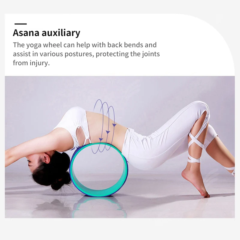 Fitness Back Training Slimming Waist Shape Ring Circle Yoga Pilates Wheel