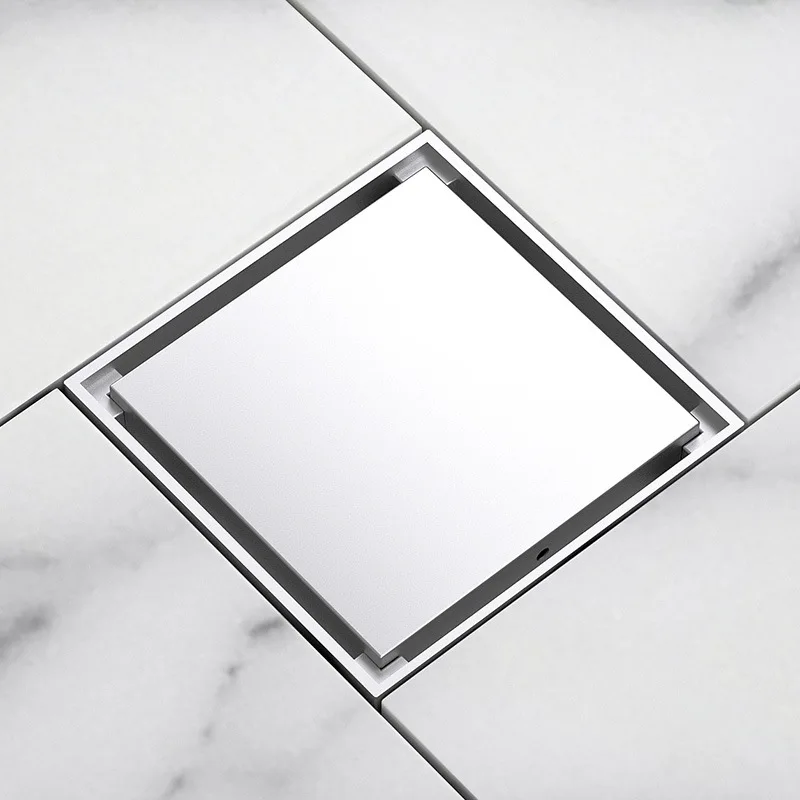 Bathroom anti-clogging filter 100mm stainless steel/brass black lineal washing floor drain