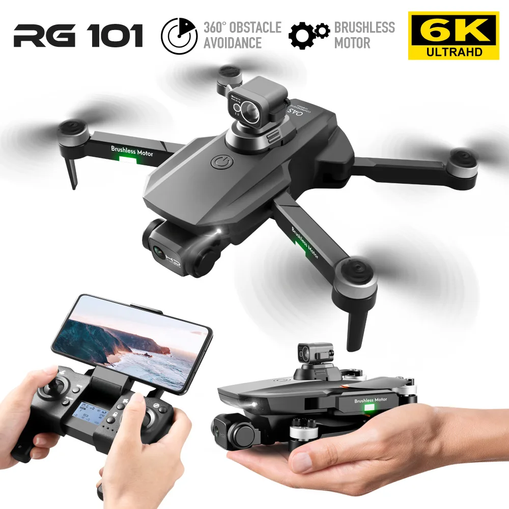 RG101 Max Obstacle Avoidance 3km 5g gps Brushless Motor Quadcopter 6K professional Photography Automatic return flight drone