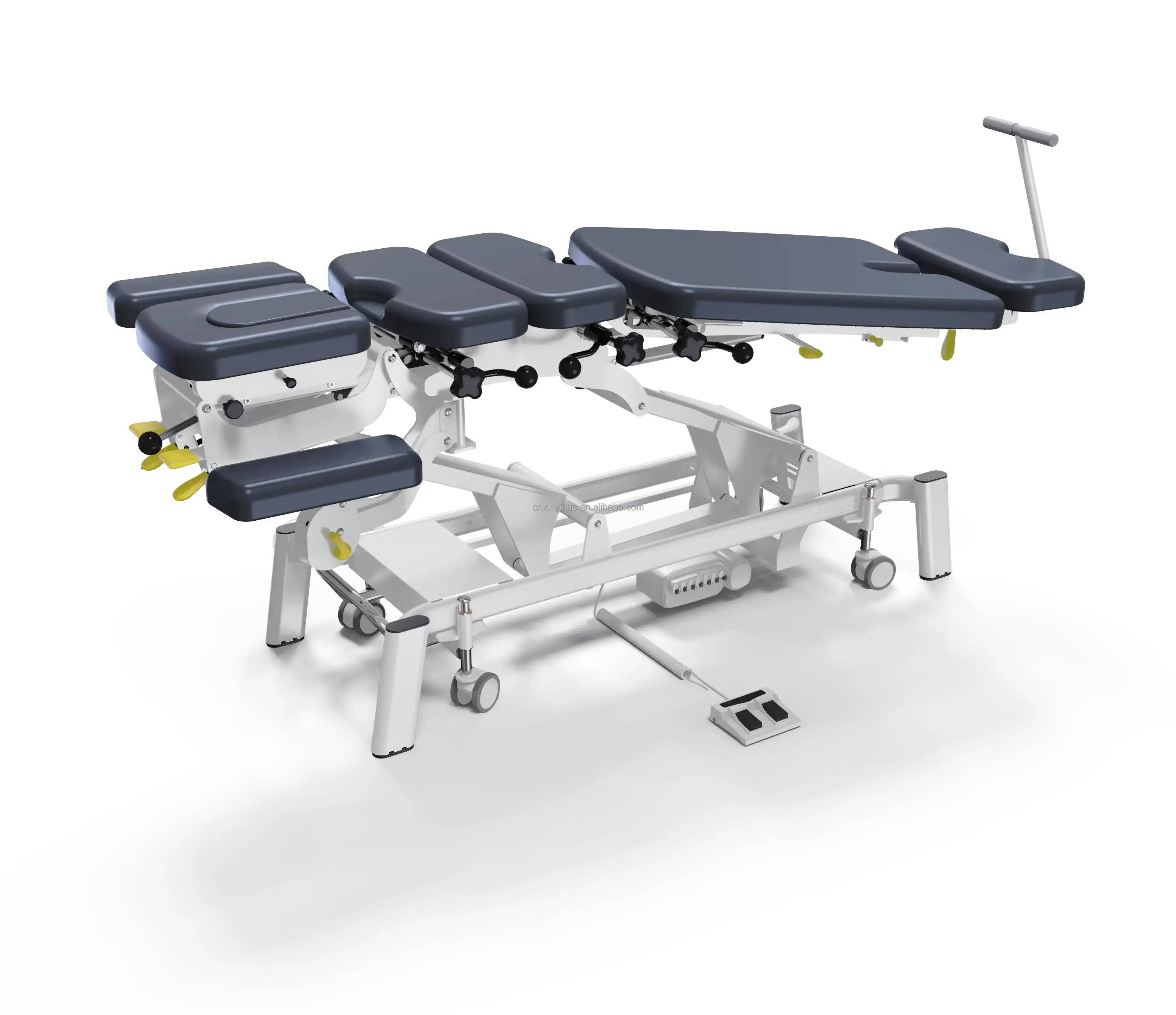 5 Section Electric Chiropractic Treatment Table Lumbar vertical and lateral Flexion Chiropractic Bed