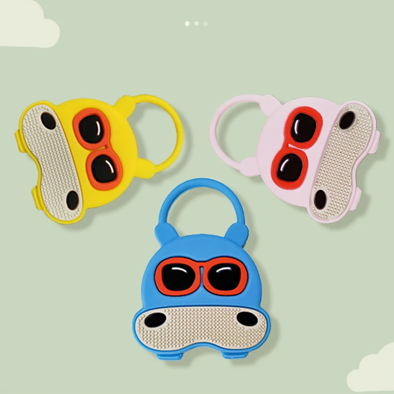 Baby Hippo Teether Fidget Toys Silicone Molar Rod Pacify Children Restless Teething Health Stuff New Kids Teeth Oral Care Baby