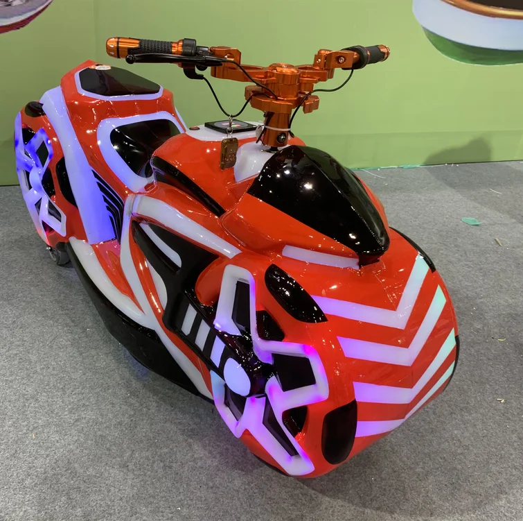 Amusement Park Rides Cool Lights Fengshen Motorcycle Ride On Car Battery Electric Bumper Car For Sale
