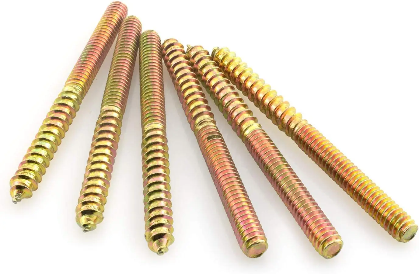 Wholesale Hot Sale Galvanized M6 M8 50mm 2 3 4 inch Woodworking Furniture Connector Wood Screws Double Head Thread Hanger Bolts