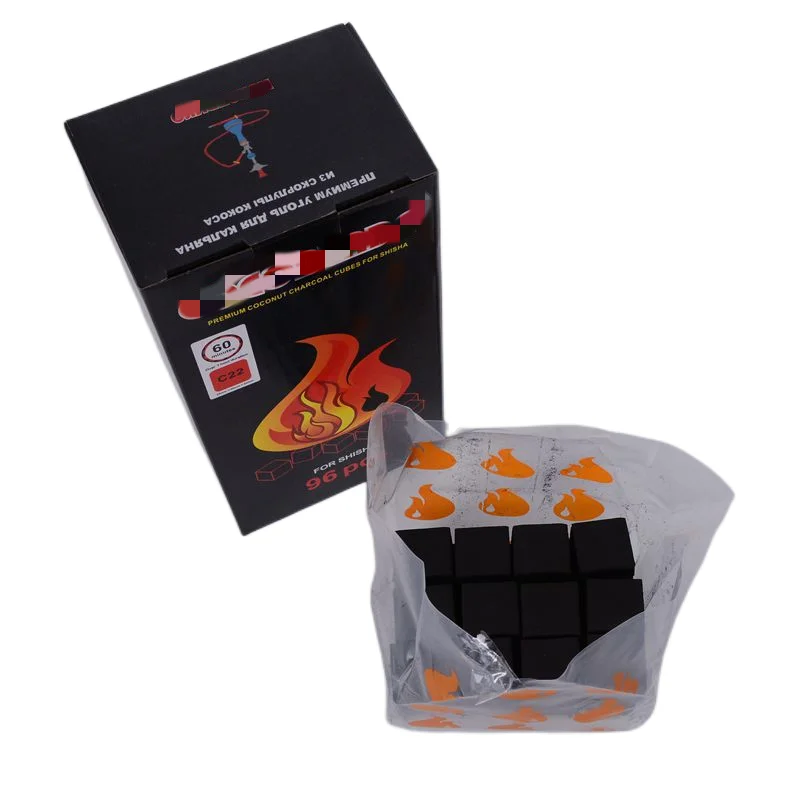 No flame Machine Made pure coconut shell charcoal smokeless Charcoal briquette cheap price