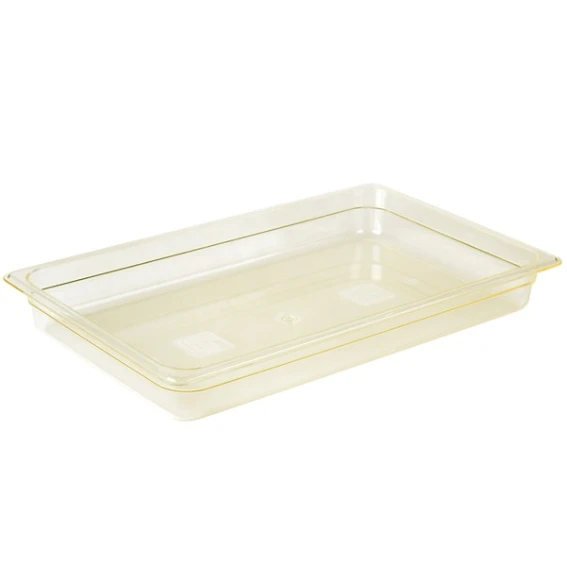 CAMBRO 12HP150 Restaurant Commercial Full Size Amber Heat-Resisting Plastic Food Pan Gastronorm Pan GN 1/1 PAN