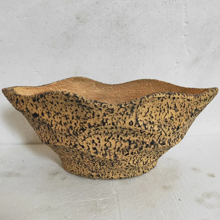 2023 Wholesale Factory Supply Natural Stone Flowerpot Mini Bonsai Pot For Bonsai Planting