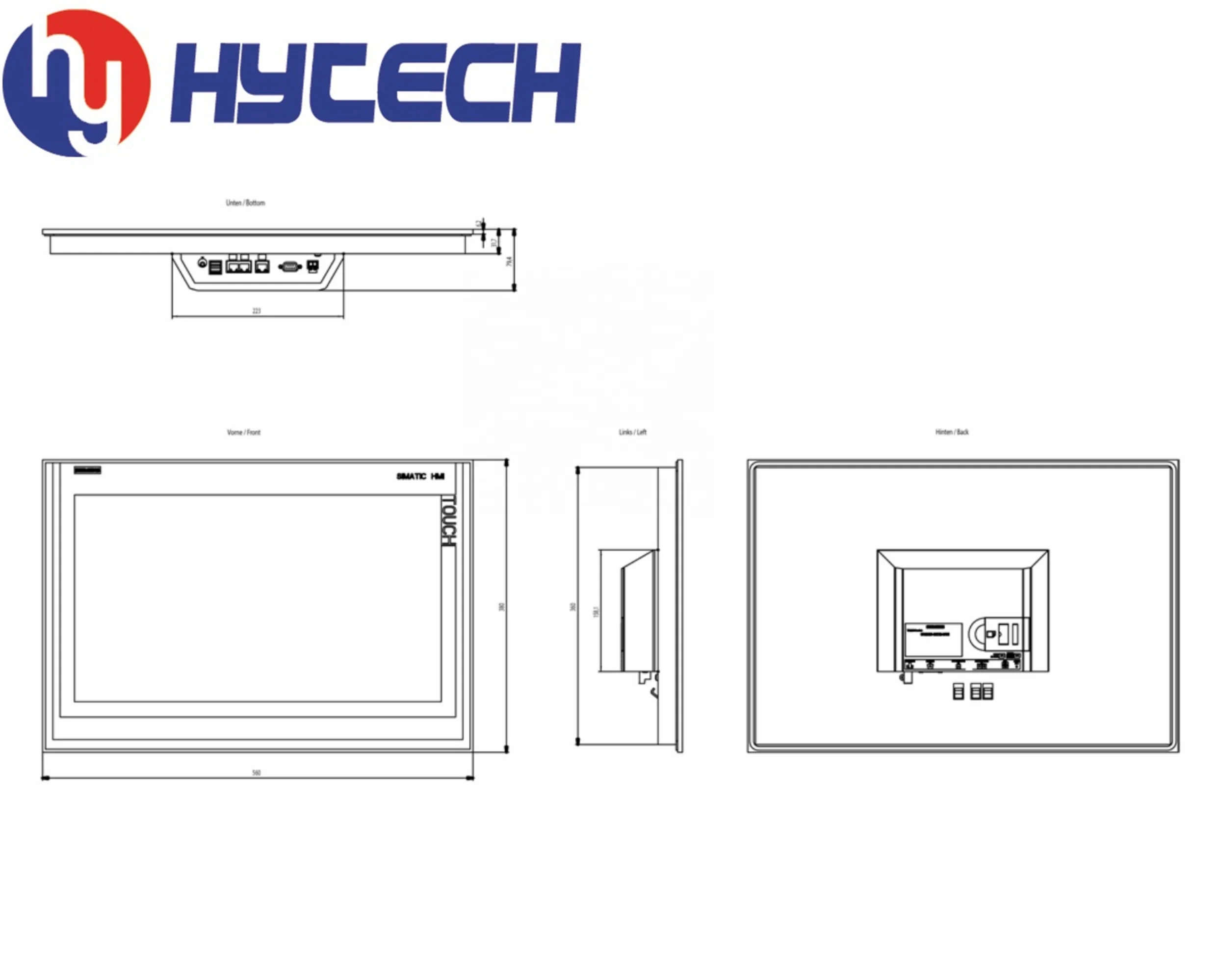 SIMATIC HMI TP2200 Comfort Panels 22 inch widescreen TFT display touch screen 6AV2124-0XC02-0AX1 for SIEMENS HMI