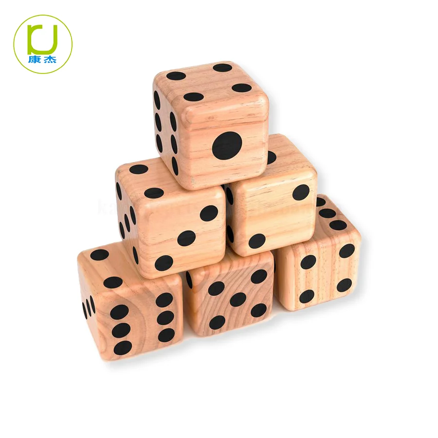 Indoor Outdoor Throwing Game Wooden Dice Game for Kids and Adults OEM & ODM Color box