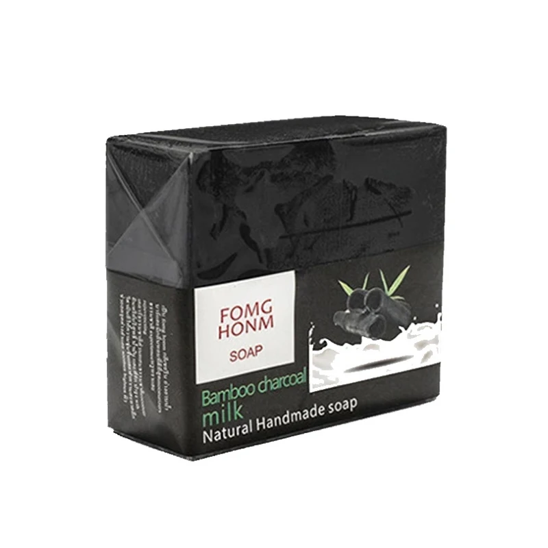 
Wholesale Women Nature Organic Handmade Beauty Soap Bar Colorful Fragrances Scented Cleansing Black Charcoal Bamboo Soap 