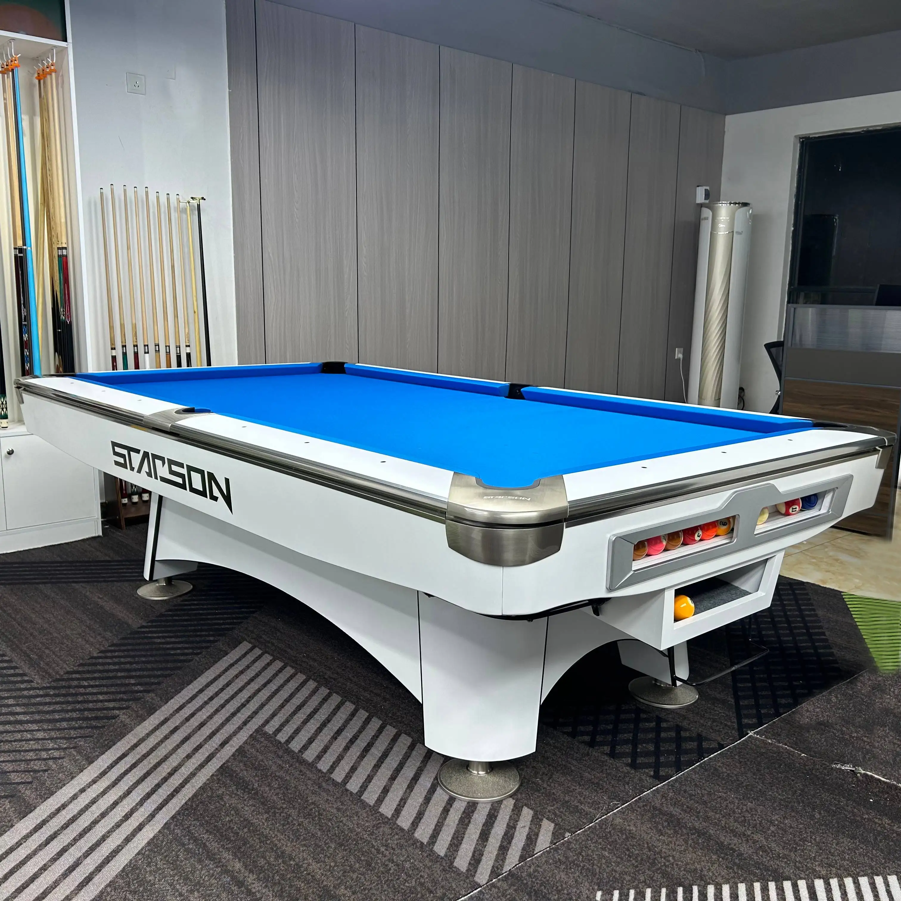 Xingsheng Manufacturing Popular 8ft 9ft American Style Nine Ball Billiards Table Automatic Return System Billiards Table