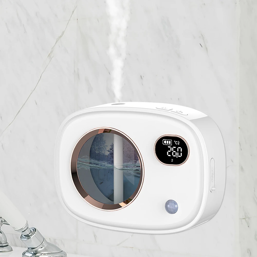 Home battery intelligent display power air freshener electronic dispenser automatic spray waterless oil wall plug in diffuser