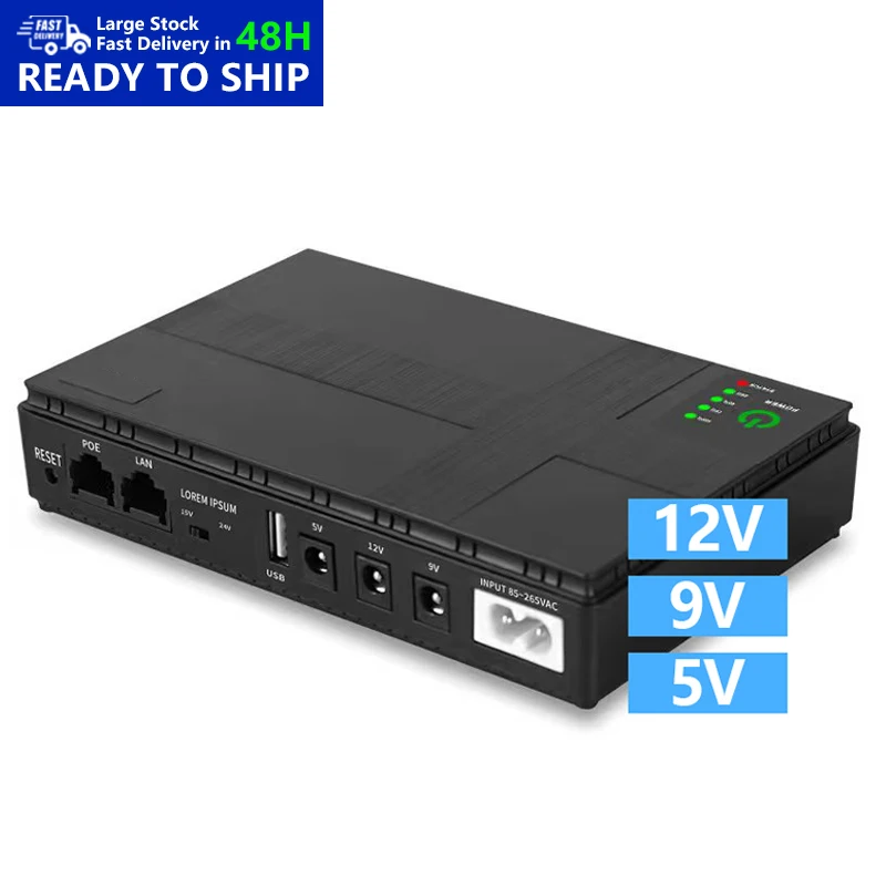 CW UPS Mini 5V 9V 12V 15V 24V 36W портативные мини для маршрутизатора Smart DC