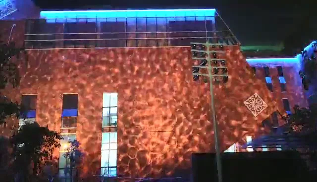 AMD6603 outdoor ip65 stage led 200w logo projector water flow effect light