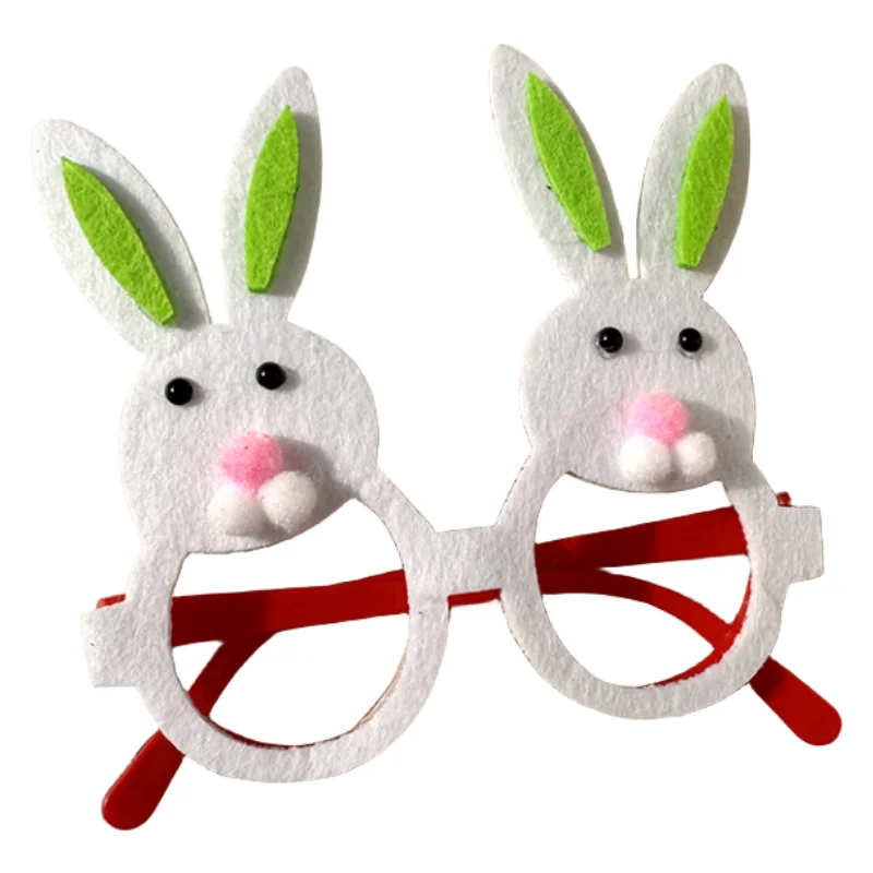 Easter Bunny Felt Easter Glasses Hatching Easter Bunny Eye glasses Frame For Kids Decorations Party Supplies Glasses