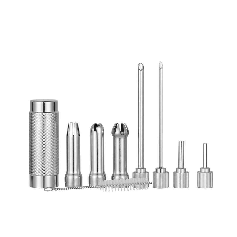 Whipped Cream Dispenser Stainless Steel Cream Whipper with 3 Decoration Tip Professional Whip Cream Maker