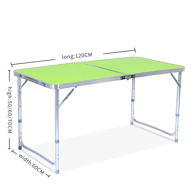 Fold Up Picnic Table Aluminum Frame MDF Easy Folding Camping Table Outdoor Bbq Camping Picnic Folding Table