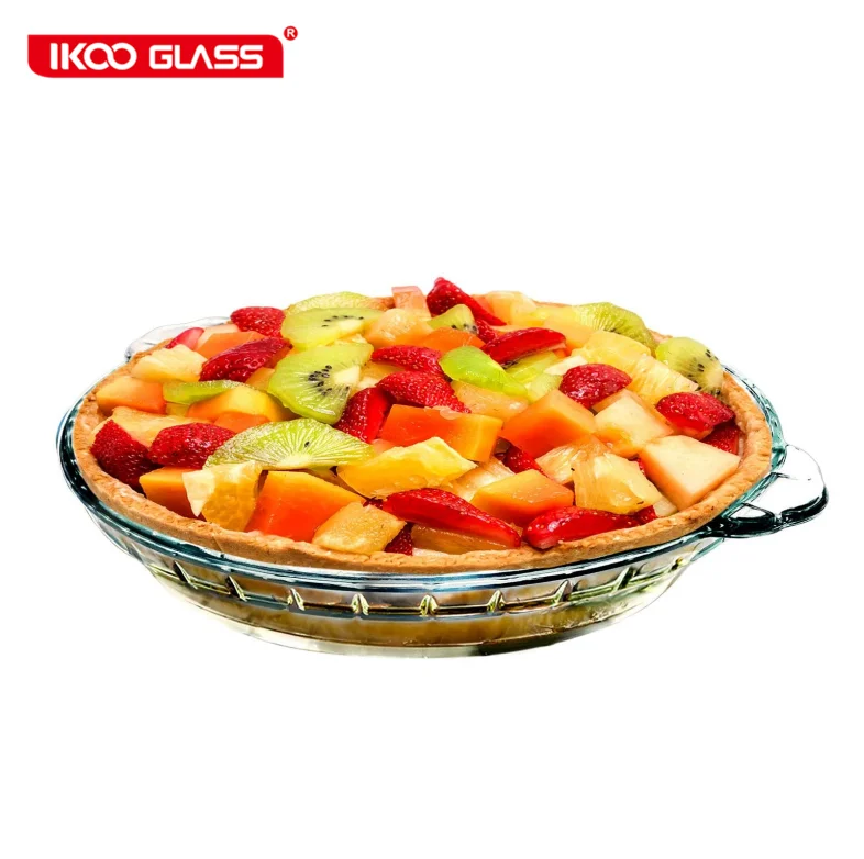 Базовая стеклянная посуда для выпечки пирога в духовке 9 5 дюйма форма форме рыбы духовка кастрюля безопасной морепродуктов