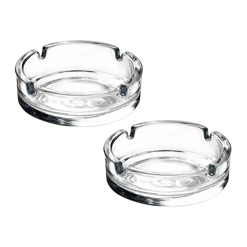 Hot Sale Glass Ashtray Bar Ashtray for Smoking Hotel Personality Household Glass Ins Style Creative