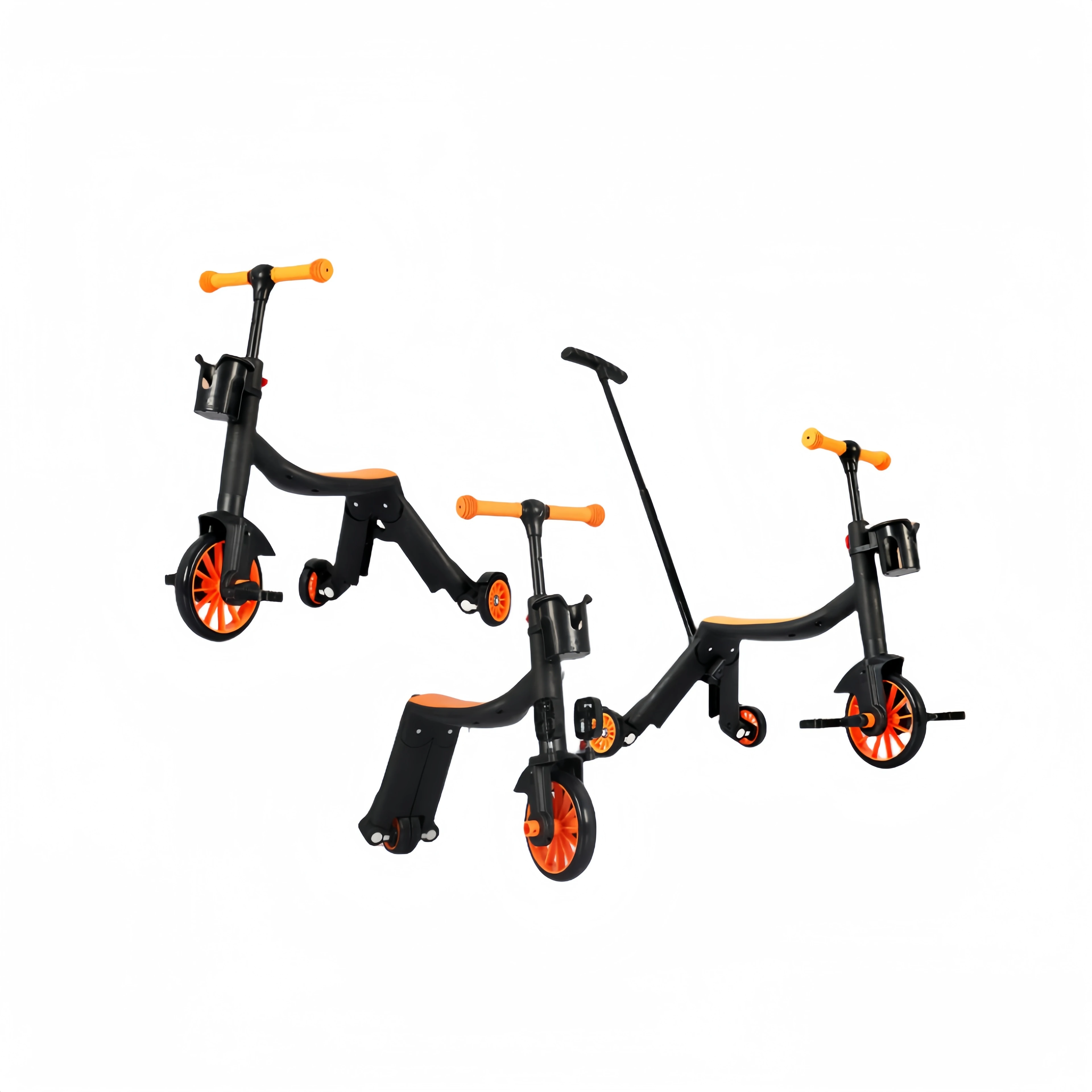 2024 Hot Sale 12-Inch Multi-Function 3-in-1 Kids Balance Bike Steel Pedal Hide for Children Babies Hot Selling Baby Bicycle