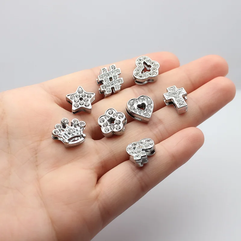 Wholesale 8mm 10mm charm cat glitter diy name personalized pet dog collar