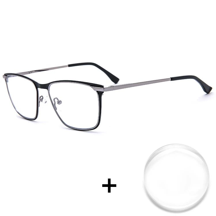 Высококачественные металлические очки по рецепту, лидер продаж, Популярные Квадратные мужские Оптические очки 0181