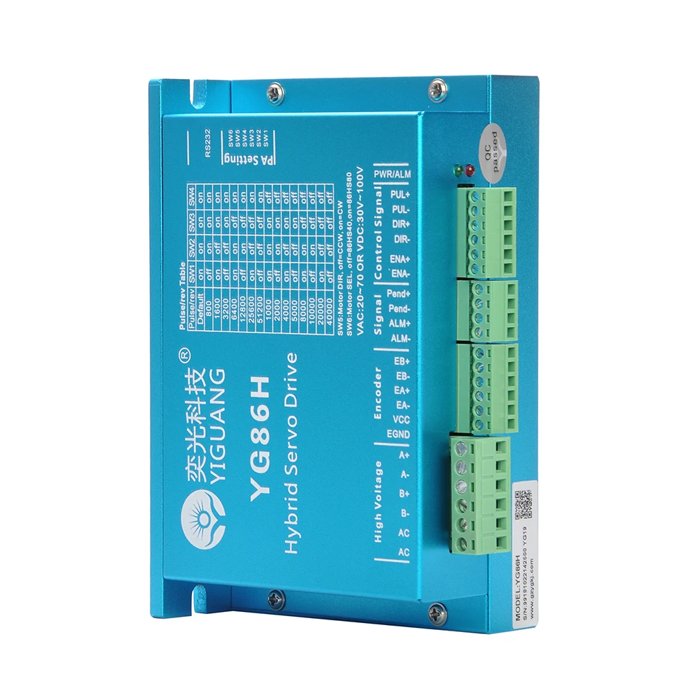 High quality hybrid servo driver YG86H/HBS86H Vac18v-80v NEMA34 motor controller