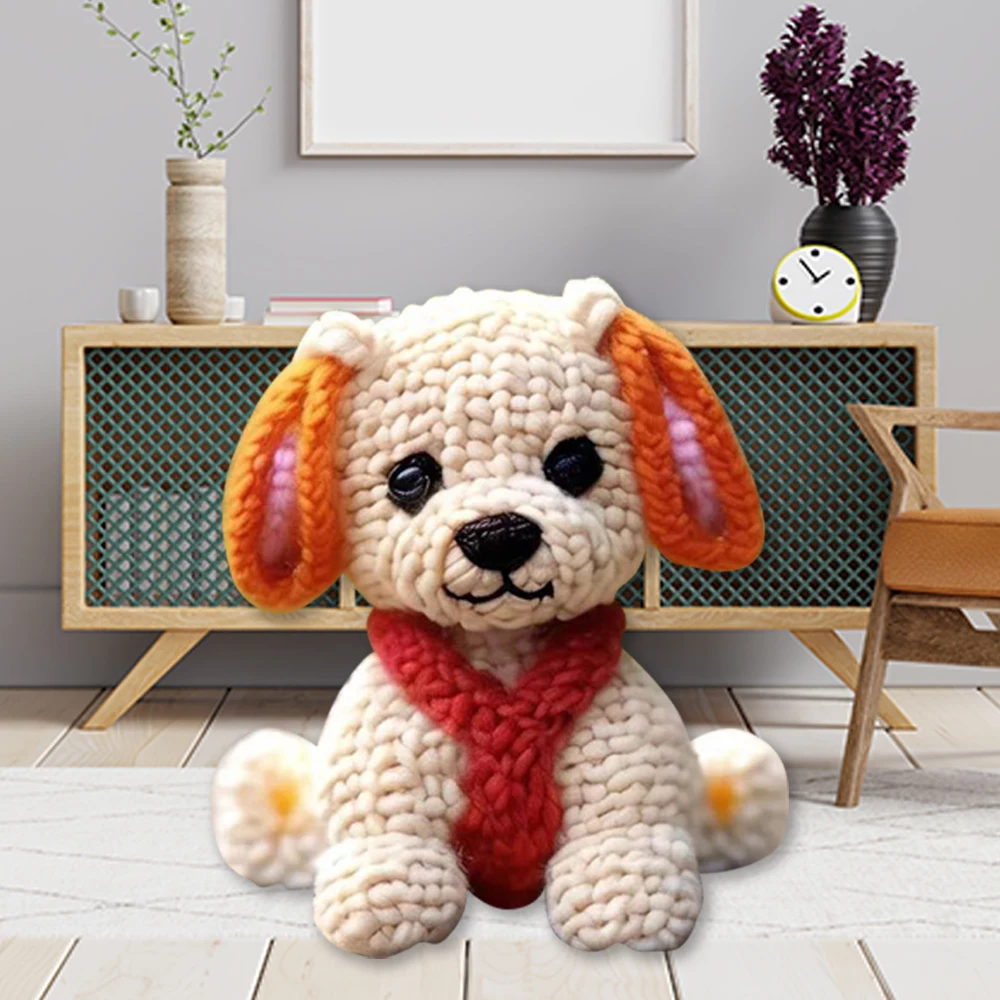 2024 New Beginners Crochet Dog Kits Livish Friendship Gifts Crochet Starter Kits For Adults And Children Birthday Gifts