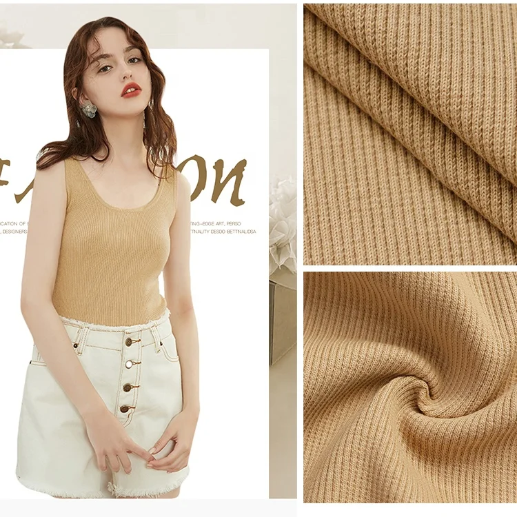 Бесплатный образец, карточка, трикотажная ткань в рубчик, хлопковая основовязаная ткань, спандекс, 2x2, ткань в рубчик